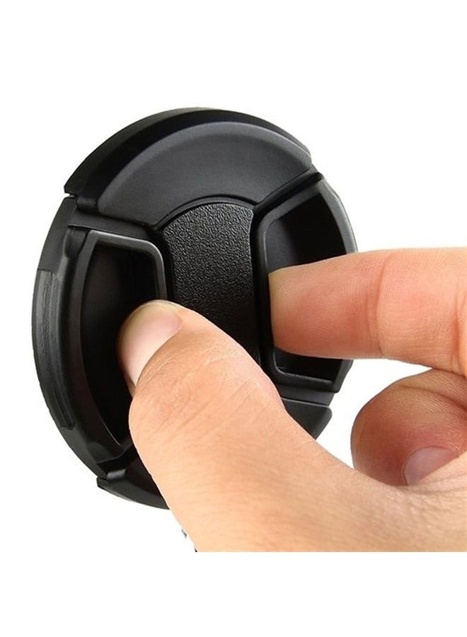 (5 Pcs Bundle) 49MM Front Lens Filter Snap On Pinch Cap, 49mm Lens Cap, 49 mm Protector Cover for DSLR SLR Camera Lense