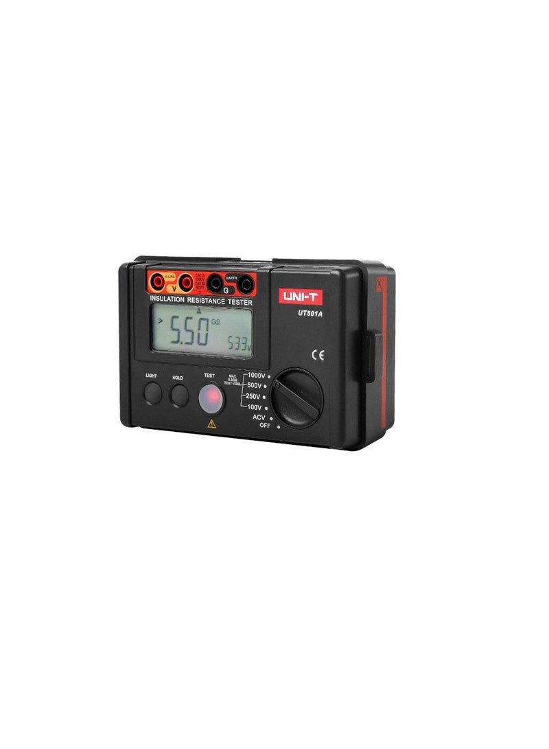 UNI-T UT501A 1000V Insulation Resistance Meter Ground Tester Megohmmeter Voltmeter w/LCD Backlight  - Image 1