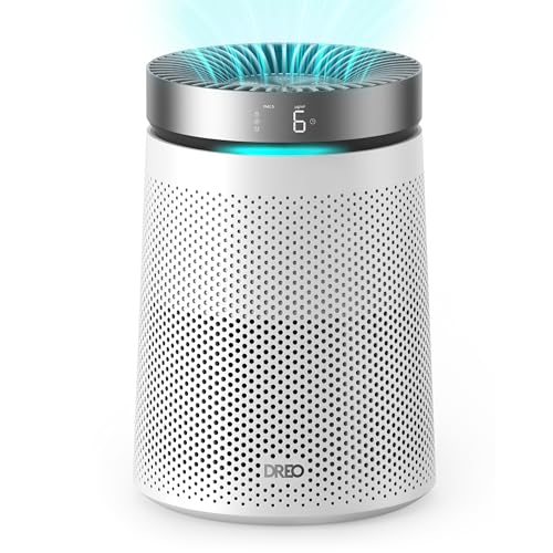 DREO Air Purifier for Home, CADR 173m³/h, 3-in-1 True HEPA Filter, Covers up to 70.42m² (750ft²), LED Air Quality (AQI) Display, RGB Ambient Light, Memory Function, Ultra-Quiet 25dB, 2 Year Warranty - Image 1