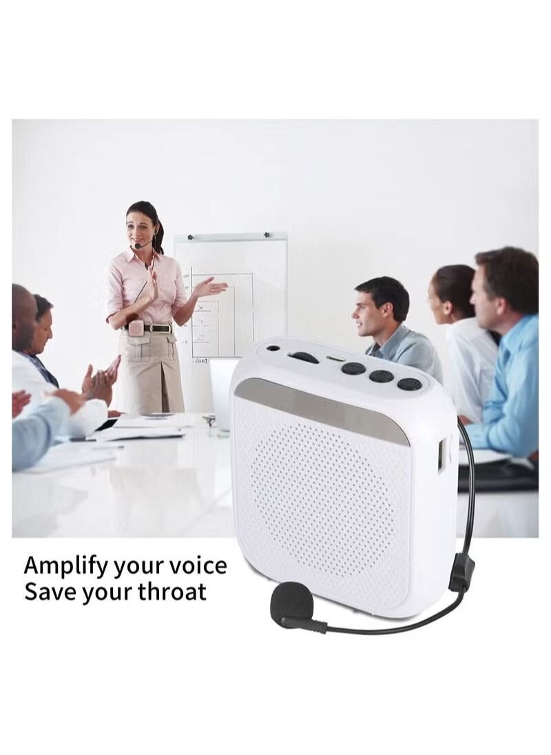 SYOSI Portable Rechargeable Voice Amplifier with Wired Microphone Headset  - Image 3
