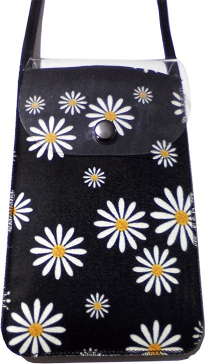 Cemmys Women's Cross Pattern Shoulder Strap Phone Bag Case  - Image 1