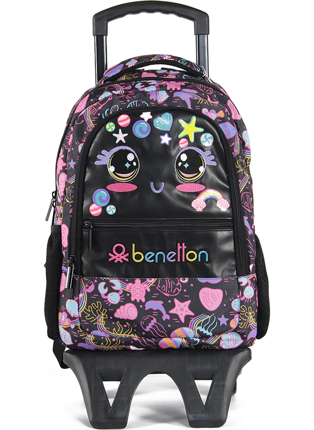 يونايتد كولورز أوف بينتيون . Primary School Bag With Trolley 03687