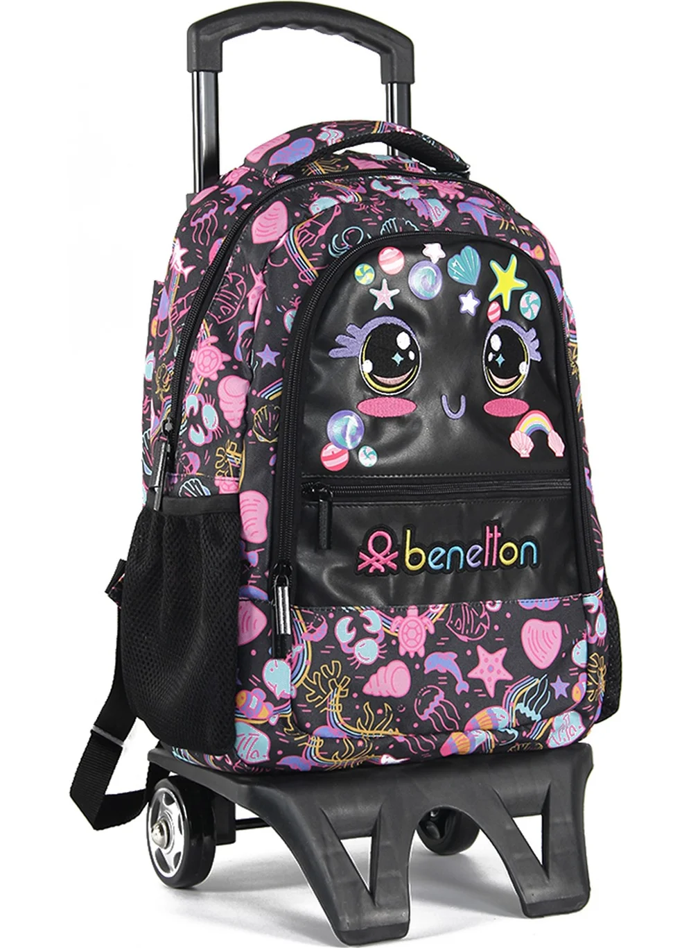يونايتد كولورز أوف بينتيون . Primary School Bag With Trolley 03687