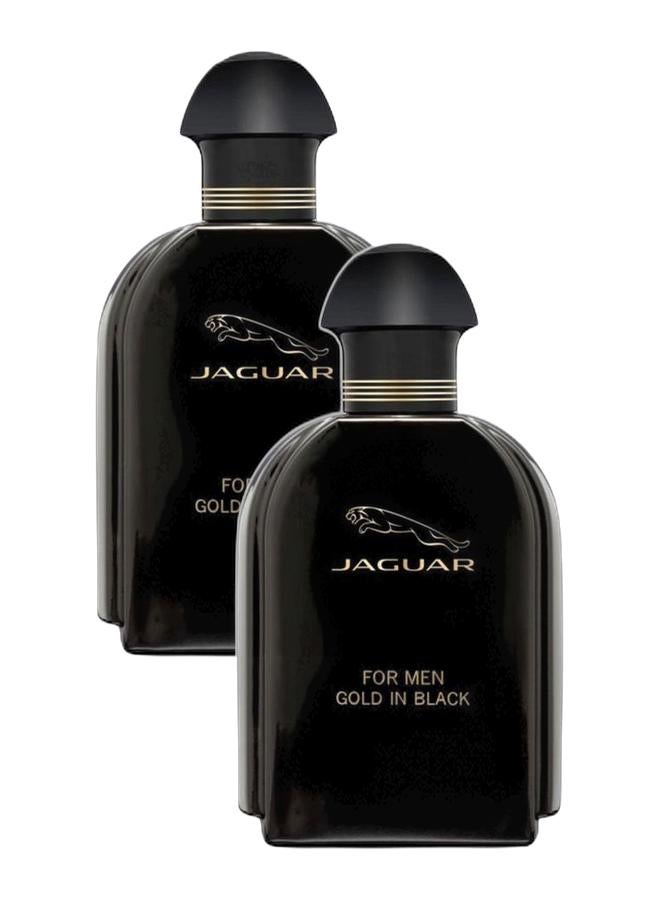 JAGUAR Pack of 2 Jaguar Gold In Black EDT 100ml - Image 1