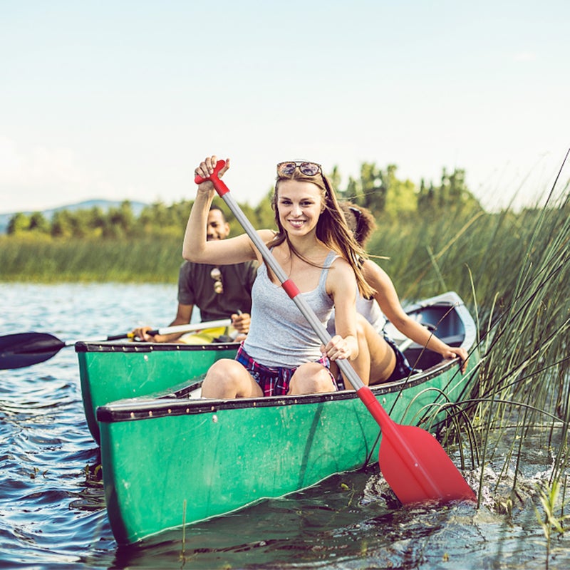 Telescopic Paddle: Yellow Aluminum Alloy & PVC Shaft, Easy-Grip T Handle, Adjustable From 21.2" To 41.7" - Collapsible Design For Portability, Adjustable Paddle For Watercraft & Outdoor Use - Image 4