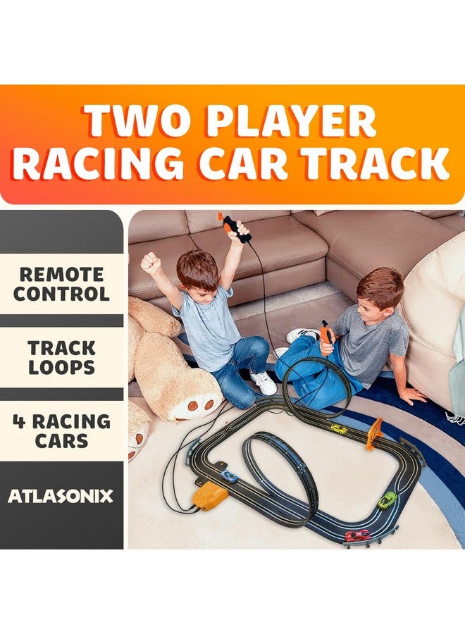 Atlasonix Slot Car Race Track Sets, Race Tracks for Kids Ages 4-8, Remote Control Car for Toddlers 1-3, Toy Car Racetrack for Boys & Girls, Toorbo Loops - Image 2