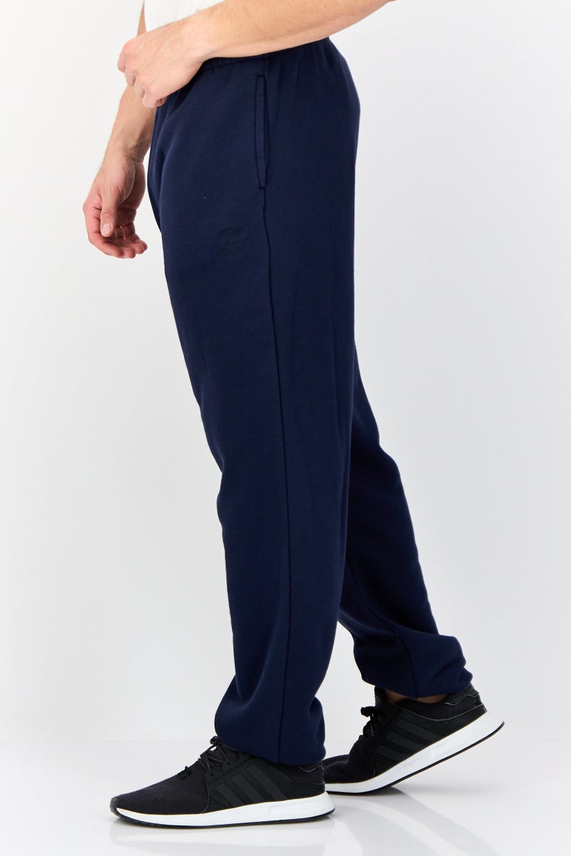 DOCKERS Men Regular Fit Embroidered Logo Sweatpants, Navy - Image 4