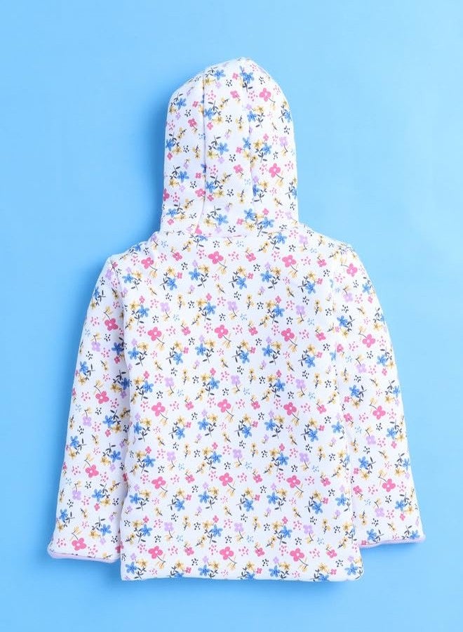 BUMZEE جاكيت padded قابل للعكس بأكمام كاملة للبنات من بومزي باللونين اللافندر والأبيض - العمر: 6-12 شهر (Peb9967C-lvd.wht) - Image 4