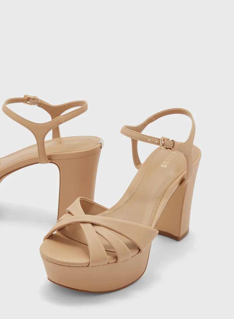 GUESS Haylo Ankle Strap High Heel Sandals