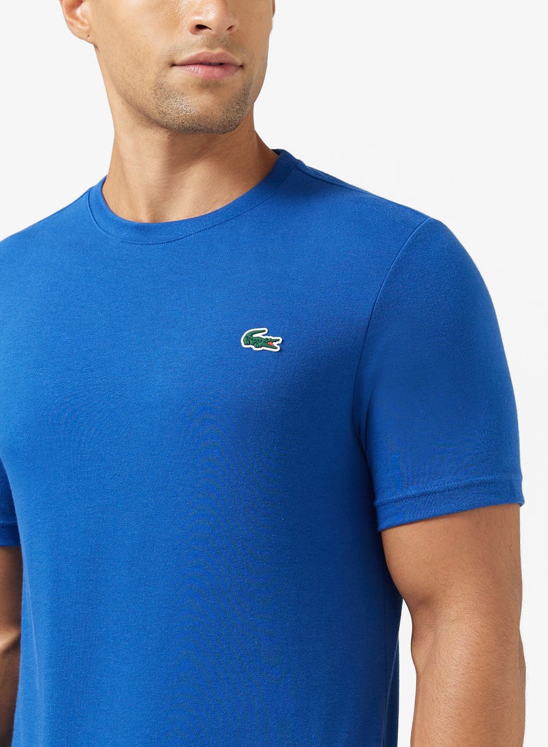 لاكوست تيشيرت قطن مطبوع بياقة دائرية - Image 3