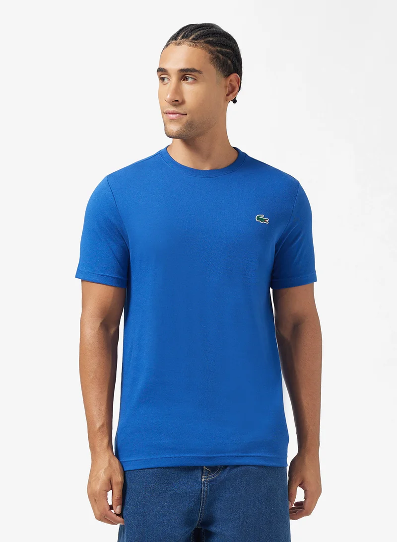 لاكوست Ultra Dry Printed Crew Neck T-Shirt