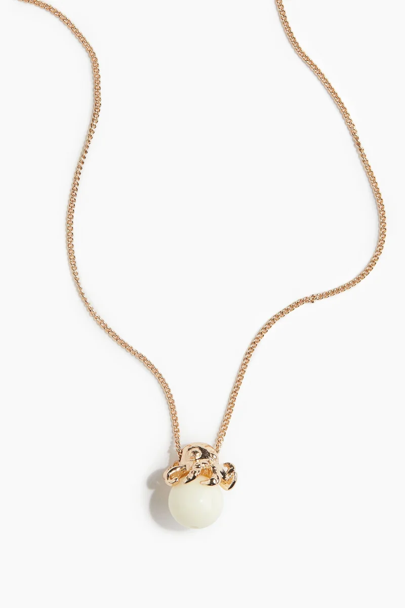 اتش اند ام Octopus-pendant necklace