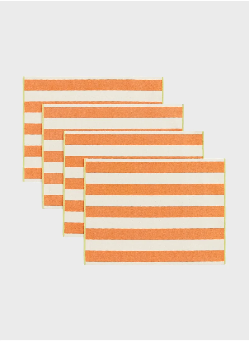 اتش اند ام 4-Pack Striped Place Mats