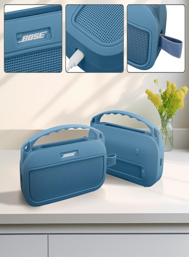co2CREA Soft Silicone Case Replacement for Bose New SoundLink Flex 2nd Gen/Bose SoundLink Flex Bluetooth Portable Speaker (Silicone Case, Blue Dusk Case) - Image 3
