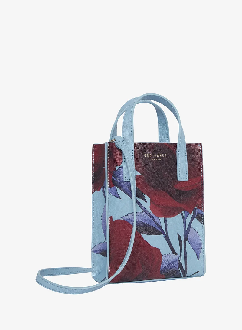 Ted Baker Mini Rose Print Icon crossbody Bag