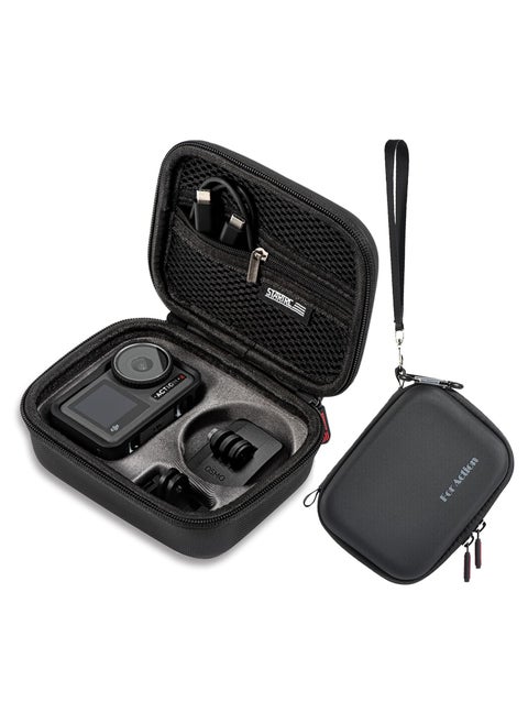 DJI Osmo Action 4 / Action 3 Standard Combo Camera Carrying Case, PU Leather Travel and Storage Bag Compatible with DJI Osmo Action 4 / Action 3 Standard Combo Accessories