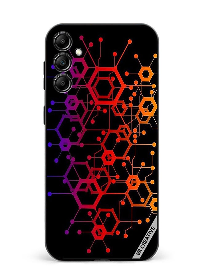 VR CREATIVE Protective Case Cover For Samsung Galaxy A34 Abstract Circuit Board Design Multicolour - Image 1