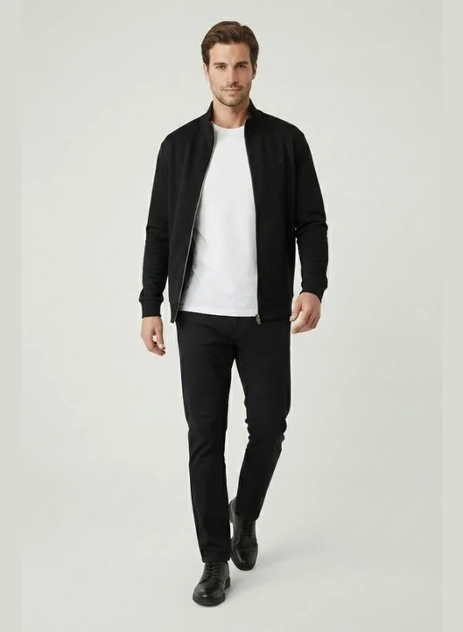 Buratti  Buratti Cotton Blend Regular Fit Stand-Up Collar Cardigan for Men 5901223 for Men | Best Price UAE