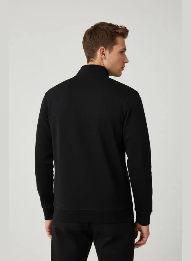 Buratti  Buratti Cotton Blend Regular Fit Stand-Up Collar Cardigan for Men 5901223 for Men | Best Price UAE