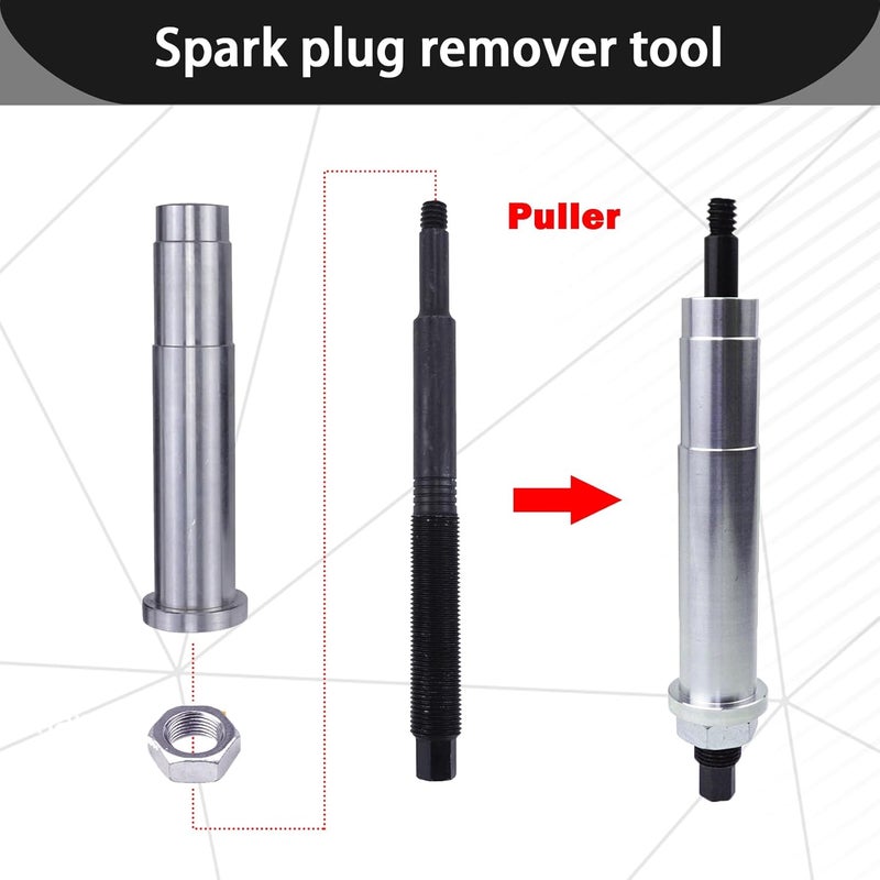 KGGMGUG Broken Spark Plug Remover Tool Kit for Ford Triton 3 Valve Engines 5.4L - Image 3