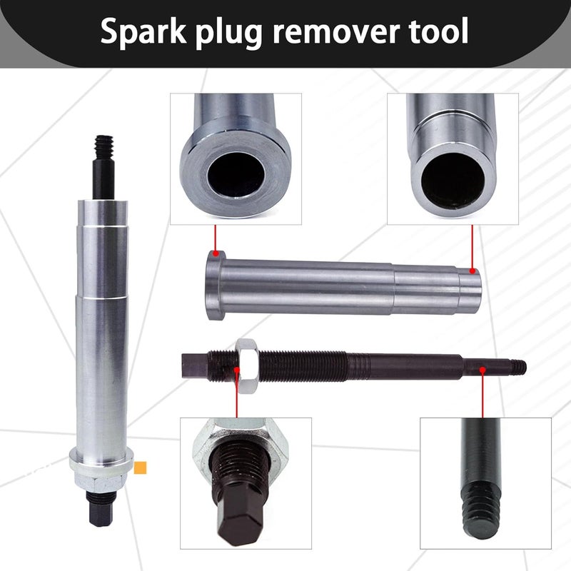 KGGMGUG Broken Spark Plug Remover Tool Kit for Ford Triton 3 Valve Engines 5.4L - Image 5