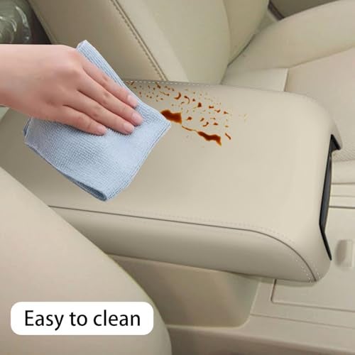 faccaibbg Armrest Cover for Toyota Camry 2012-2017 (Cream Color) Console Cover for 2012 2013 2014 2015 2016 2017 7th Gen Toyota Camry Accessories. - Image 3