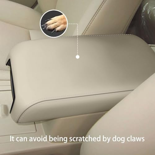 faccaibbg Armrest Cover for Toyota Camry 2012-2017 (Cream Color) Console Cover for 2012 2013 2014 2015 2016 2017 7th Gen Toyota Camry Accessories. - Image 4