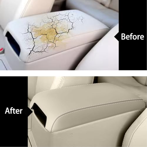 faccaibbg Armrest Cover for Toyota Camry 2012-2017 (Cream Color) Console Cover for 2012 2013 2014 2015 2016 2017 7th Gen Toyota Camry Accessories. - Image 2