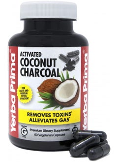 Yerba Prima Activated Coconut Charcoal, 60 Capsules   Natural Detox   Vegetarian, Vegan, Gluten Free, Non Gmo - pzsku/ZDF92B1F0EBB74719A48DZ/45/_/1733922288/f262ad77-772a-448a-9efd-1ecab854efe9