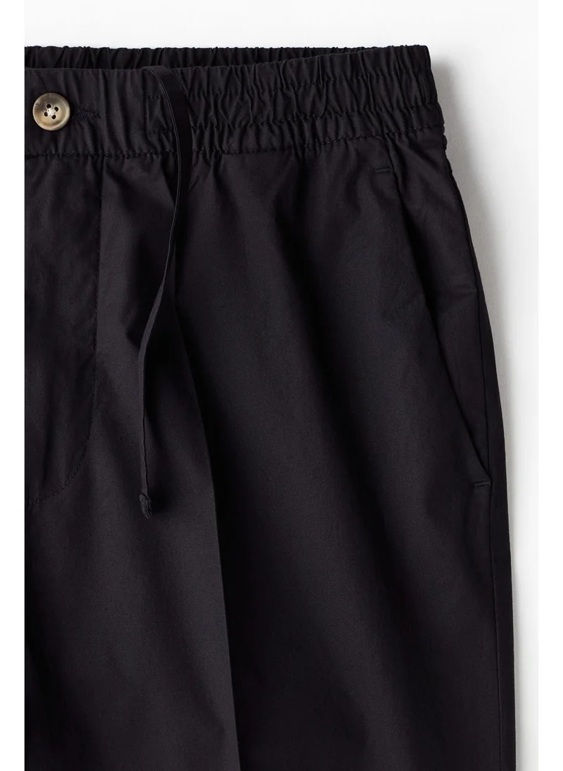 اتش اند ام Regular Fit Cropped cotton trousers