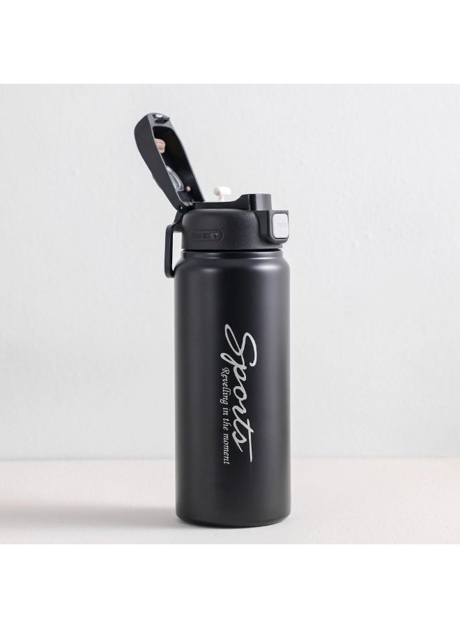 DANUBE HOME Alpine Aqua Water Bottle Stainless Steel Vacuum Insulated Black 800ml - Image 2