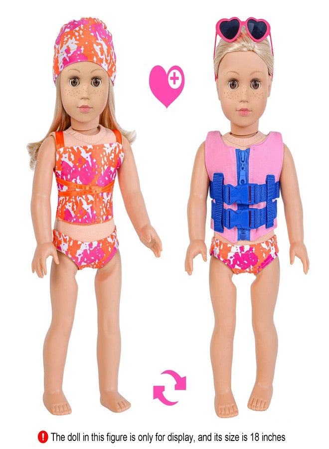 ebuddy 18 inch Doll Clothes and Accessories - Beach Themed Playsets Diving Suit (No Doll) - Image 3