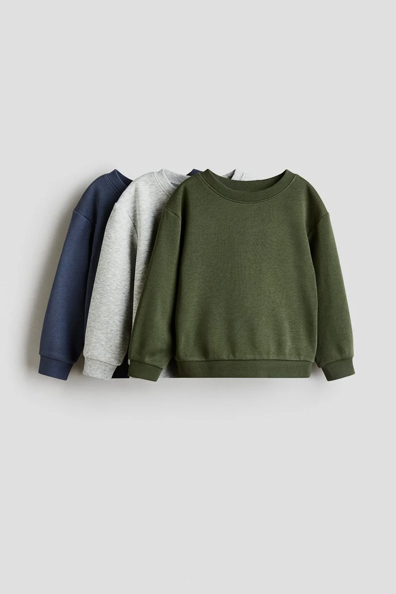 H&M 3-pack sweatshirts