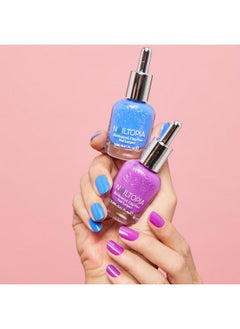 Nailtopia Plantbased Chip Free Nail Lacquer Non Toxic Biosourced Longlasting Strengthening Polish Indigo To Ibiza (Ocean Blue) 0.41Oz  - Image 3