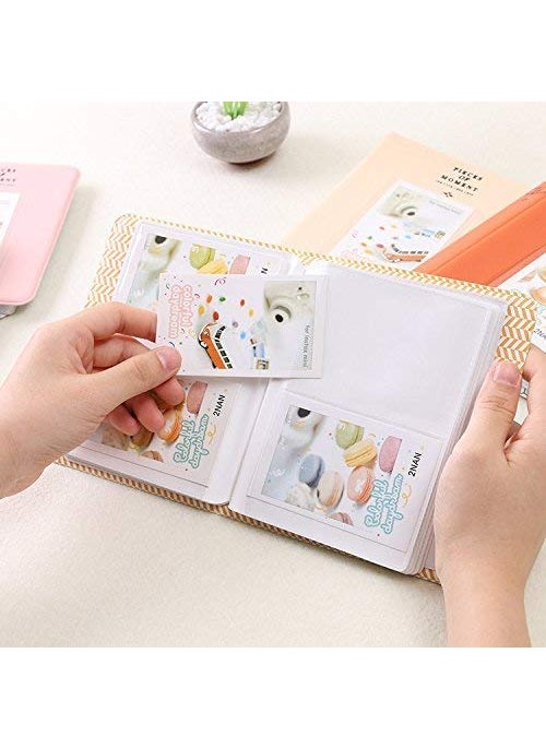 ZIKKON ZIKKON 64 Pockets Photo Album for Fujifilm Instax Mini 12 11 9 8 40 99 Evo Liplay 7S Instant CameraMini Link Printer Polaroid Snap Touch PIC300 Z2300 Mint Zip Instant Camera Printer Sky blue  - Image 5