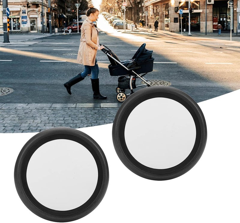 Naroote Baby Stroller Wheel Tool Stroller Wheel Durable Wear Resistant for Yoyo for Kiddopotamus for Chbaby for YoyaA pair of rear wheels - Image 4