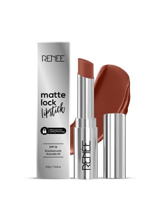 Matte Lock Lipstick - Soul, Moisturizing, Long Lasting & Weightless Formula, Intense Color Pay Off With Ultra-Matte Finish, Enriched With Avocado Oil, Vitamin E, D & Beta-Carotene, 3.5 Gm - pzsku/ZDF92EDEBAE07656D89EDZ/45/_/1735566765/789df2c2-a27b-4e2c-bb1a-19f4c9c81596
