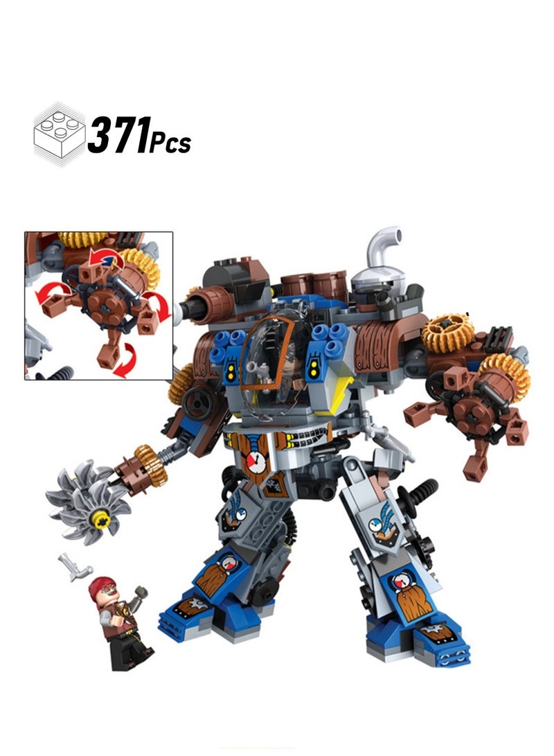 371pcs Steam Guardian Model Set Building Blocks Creative Diy Assembling Building Assembly Toys Children Adult Home Decorations - Image 1