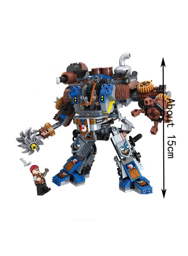 371pcs Steam Guardian Model Set Building Blocks Creative Diy Assembling Building Assembly Toys Children Adult Home Decorations - Image 2