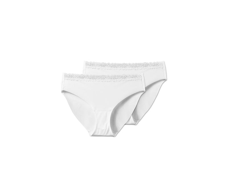 Tchibo Women 2 Pieces Magic Cut Briefs, White  - Image 2