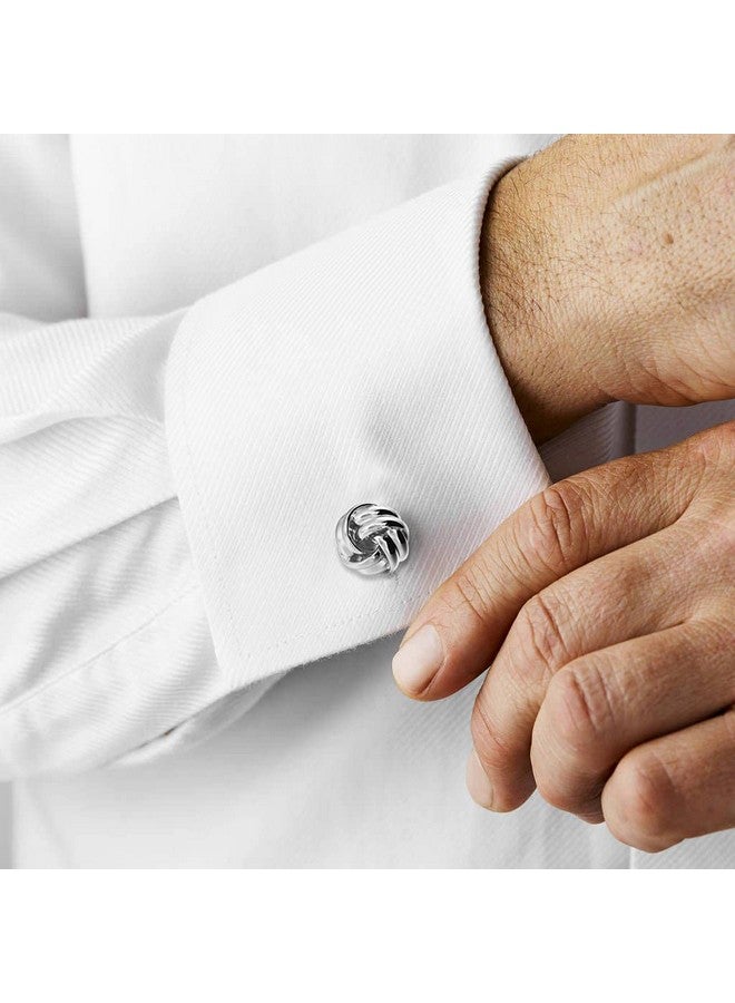 HAWSON Personalize Flower Knot Man Shirt Tuxedo 6 Studs And 2 Cufflinks Set Silver - Image 4