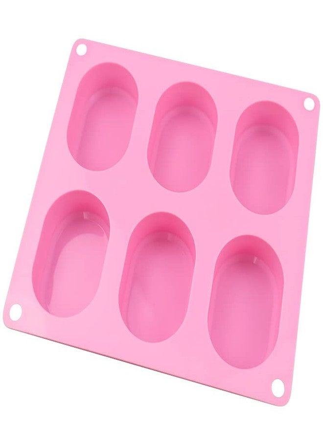 Vedini 6 Cavity Small Oval Shape |Silicone Molds for Craft Soap Mold, Cake Mold, Chocolate Mold ＆ Ice Cube Tray (60gm appox - Image 2