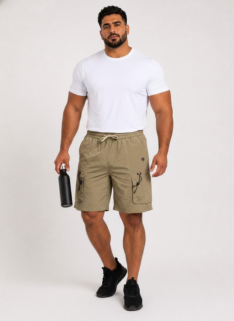 بريما إيس رجالي Cargo Shorts Airy الهواء الطلق والنشاط بريميوم Khaki Green - Image 3