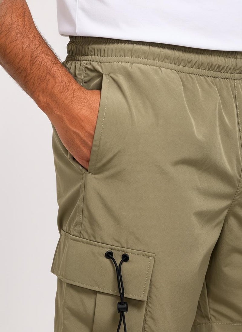 بريما إيس رجالي Cargo Shorts Airy الهواء الطلق والنشاط بريميوم Khaki Green - Image 4