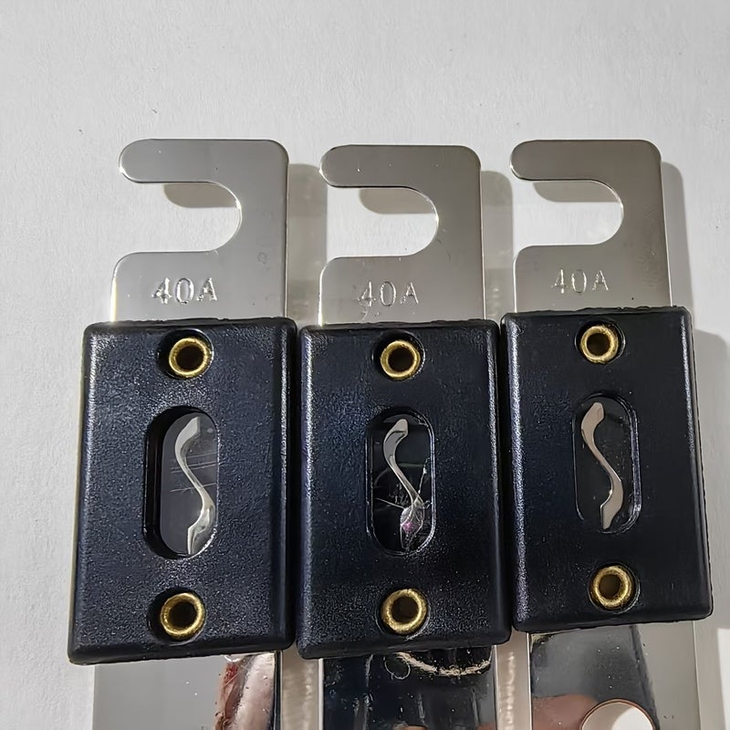 ANL 60A 30 Amp Large Nickel Plated High Conductivity Fuse 3 Pack For Car Audio RV Inverter Overload Protection - Image 4