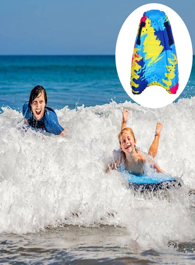 Lvsnro Inflatable Surf Body Board,Inflatable Surfboard Kickboard with Handles Foldable Swimming Pool Floating Pad for Both Adults Beginner and Childs Portable Boogie Boards (Colorful) - Image 5