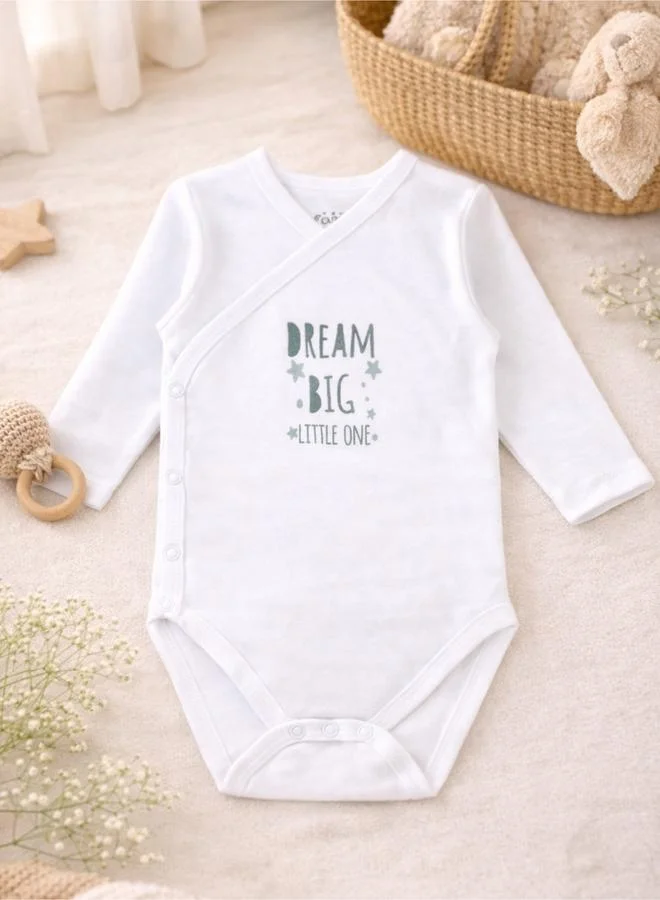 Luna & Lily Baby Wrap Over Bodysuit and Footed Pants Set