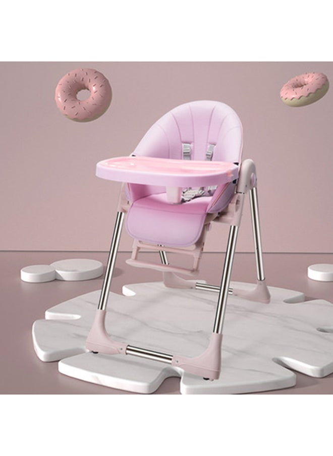 kiddoz Dining Baby High Chair - Paint - Pink  - Image 2
