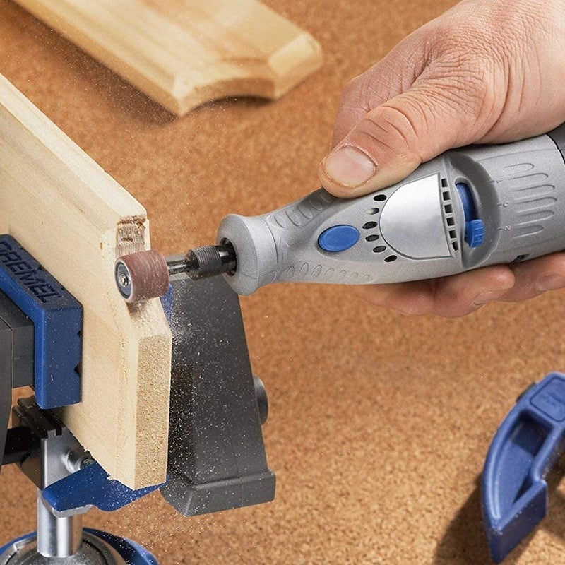 ing 51pcs sanddrum Set for Dremel & All Other Rotary Tools with 51 Replaceable sandbands & 6 Rubber Drum Mandrels for Wood Work, Metal Work, Jewellery makmodel Making, Brown - Image 4