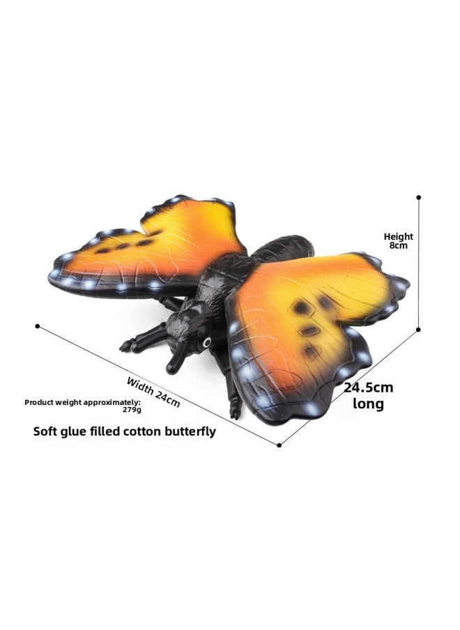 Generic - Explosive Simulation Of Marine Animal Model Children Soft Rubber Puffer Octopus Lobster Starfish Crab Horseshoe Toy Gift-Color:Soft Glue Cotton-filled Brown Crocodile - Image 1